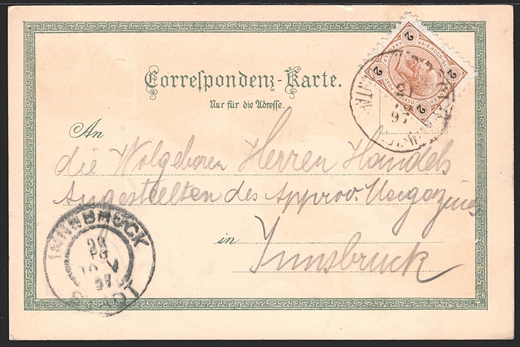 Lithographien, Österreich, Kärnten, Gruss aus VILLACH, 6 Bilder, 1897 – Bild 2
