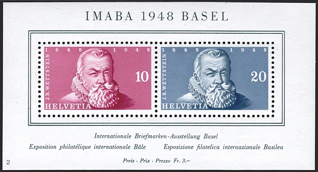 Schweiz, Blocks, Nr.31, IMABA-Block, (Block 2)