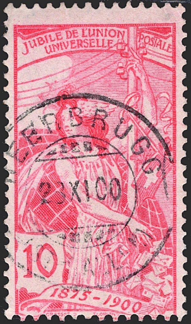 Schweiz, UPU, 1900, Nr.78B, Vollstempel HEERBRUGG