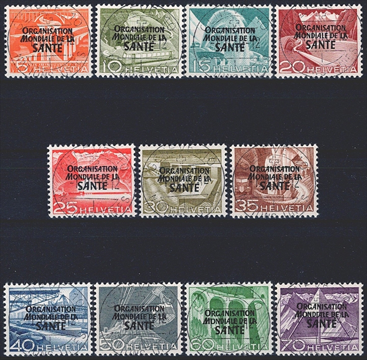 Schweiz, Ämter, OMS 6-16, Technik und Landschaft, Ersttag Vollstempel
