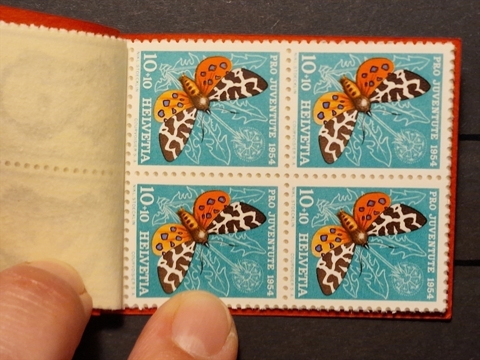 Schweiz, Markenhefte, Pro Juventute, 1954, PJ-3, dunkelrot – Bild 3