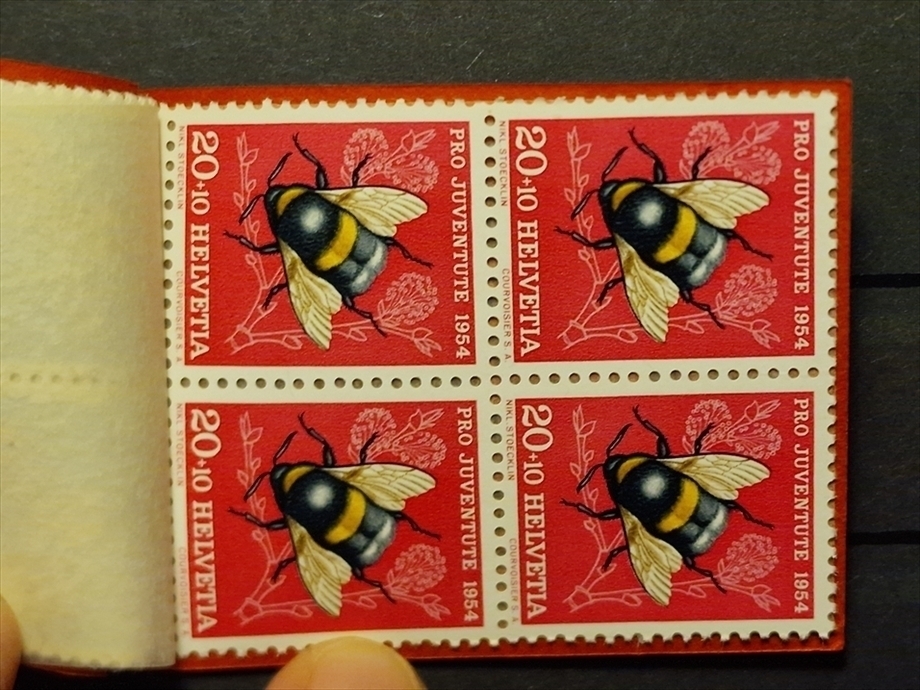 Schweiz, Markenhefte, Pro Juventute, 1954, PJ-3, dunkelrot – Bild 4