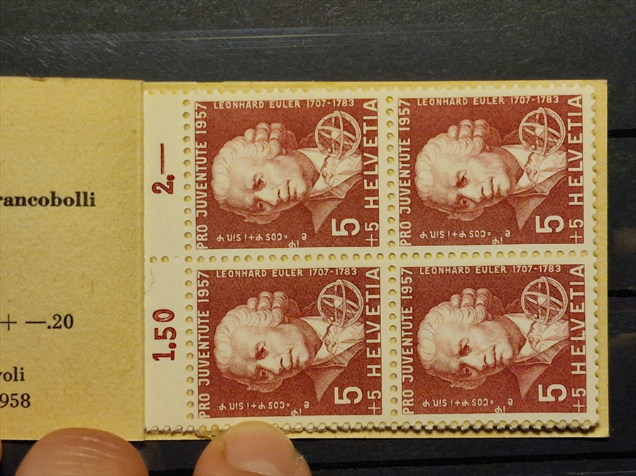Schweiz, Markenhefte, Pro Juventute, 1957, PJ-6, Kinderkopf – Bild 2
