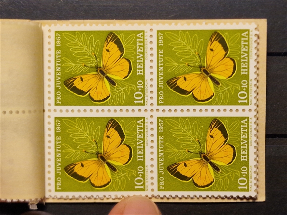 Schweiz, Markenhefte, Pro Juventute, 1957, PJ-6, Kinderkopf – Bild 4