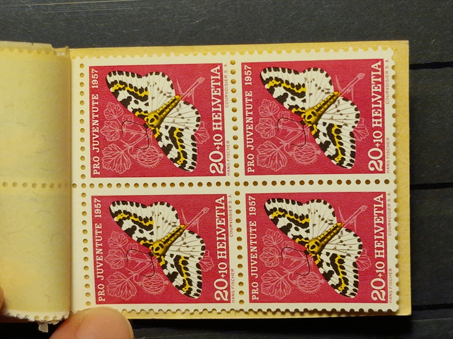 Schweiz, Markenhefte, Pro Juventute, 1957, PJ-6, Kinderkopf – Bild 5