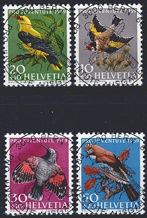 Schweiz, Pro Juventute, Nr.228-231, ET-Voll-Stempel, mit Gummi *