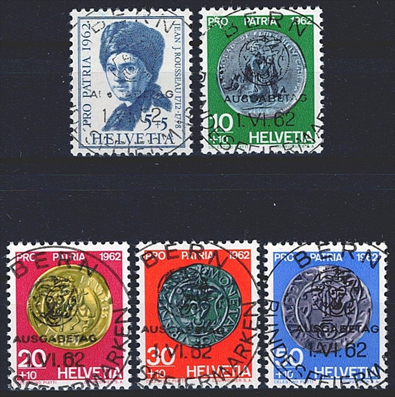 Schweiz, Pro Patria, Nr.108-112, ET--Voll-Stempel