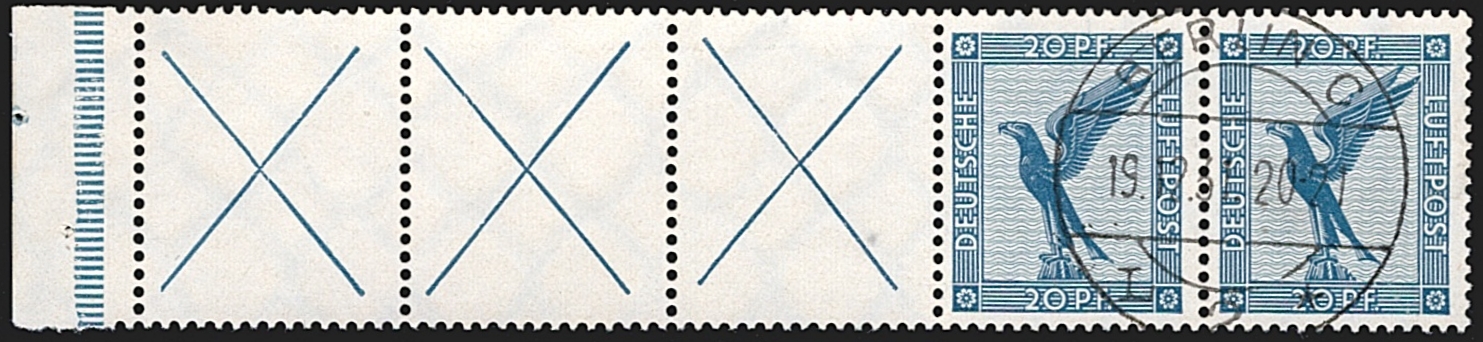 Deutschland, Deutsches Reich, Flugpost, Nr.RL 15.2, Vollstempel BERLIN