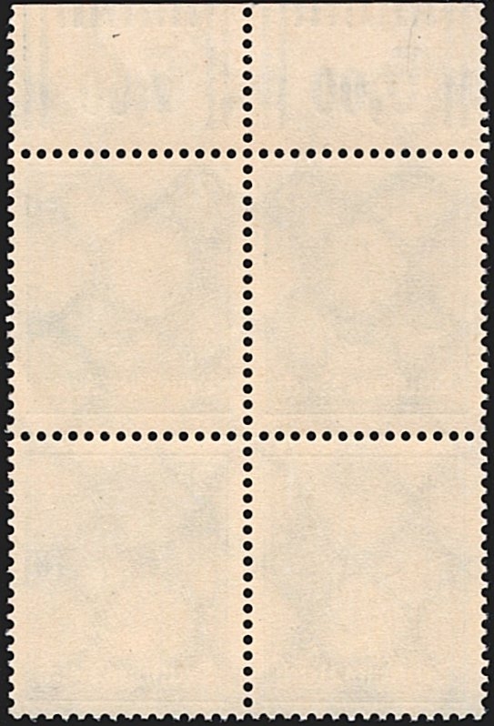 Deutschland, Deutsches Reich, Freimarken, Nr.393/393 W OR, 25Pfg.blau, im Viererblock mit Oberrand – Bild 2