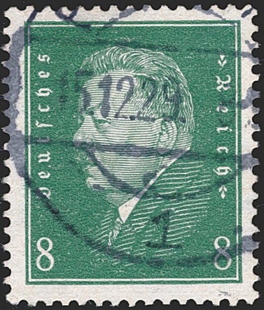 Deutschland, Deutsches Reich, Freimarken, Nr.412Y, Wasserzeichen liegend, gestempelt
