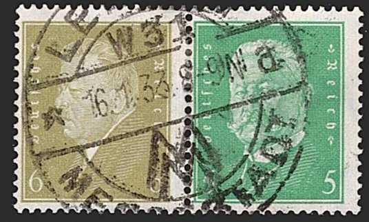 Deutschland, Deutsches Reich, Freimarken, W 28, gestempelt LEIPZIG