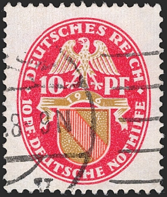 Deutschland, Deutsches Reich, Nothilfe, Nr.399X, Wasserzeichen stehend, gestempelt, signiert