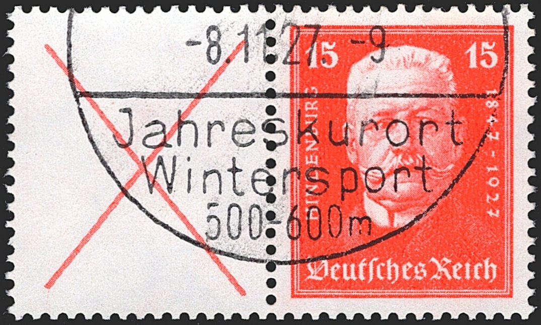 Deutschland, Deutsches Reich, Nothilfe, Nr.W 25, sauber gestempelt