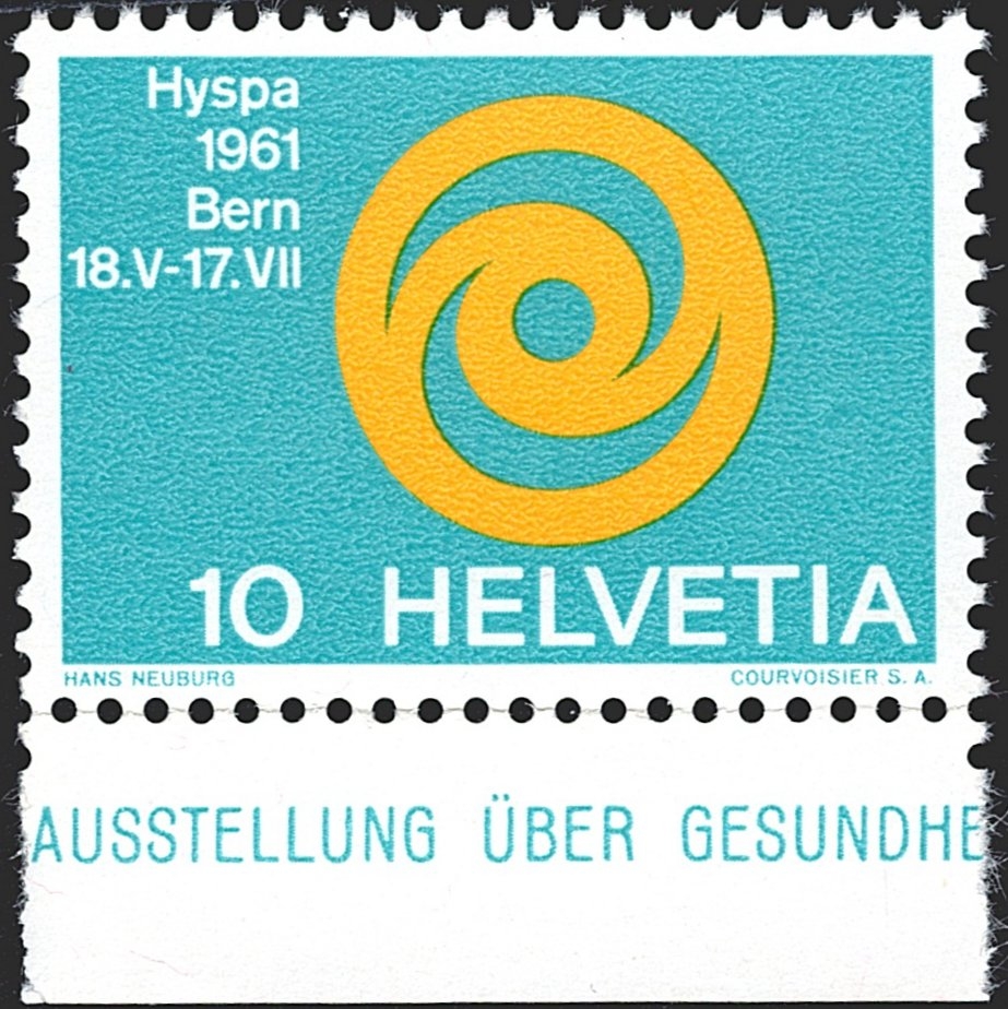 Schweiz, Abarten, Freimarken, Nr.376.3.01, retouchierter Aetzfehler über AI, (E 10)