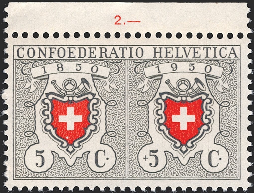 Schweiz, Abarten, Pro Patria, Nr.46.2.01, weisser Punkt im Wappenschild