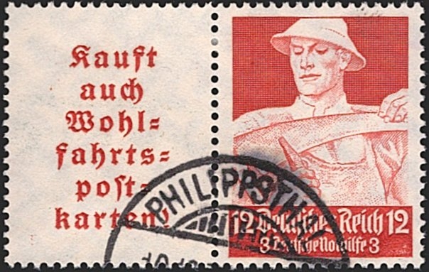 Deutschland, Deutsches Reich, Berufsstände, W 101, gestempelt PHILIPPSTHAL