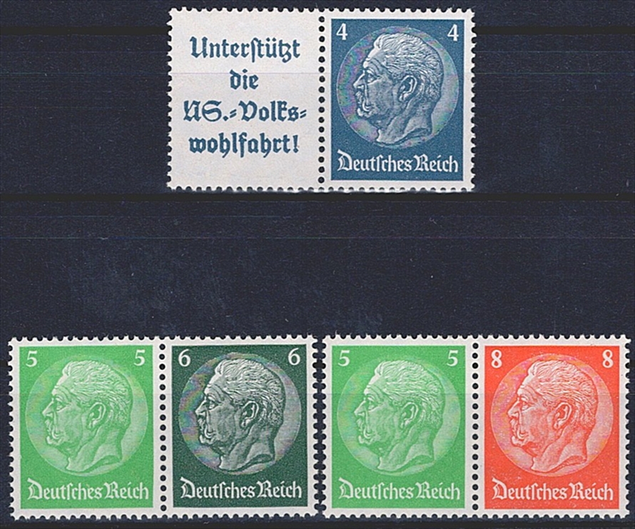 Deutschland, Deutsches Reich, Hindenburg, W 68-70