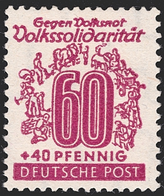 Deutschland,Sowjetische Zone, Freimarke, 60Pfg., Nr.149 I, "DFUTSCHE POST