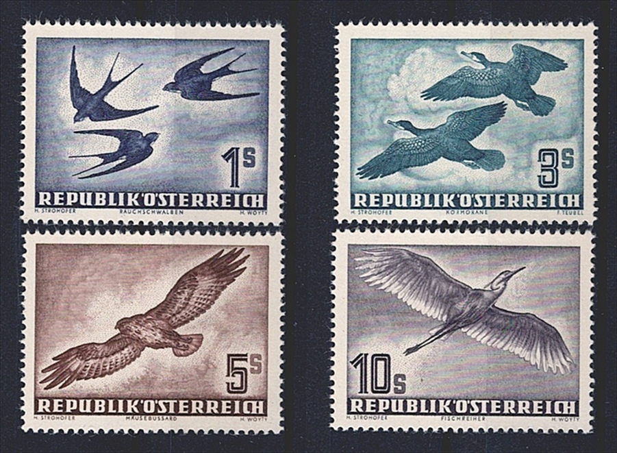 Österreich, Vögel, Nr.984-987
