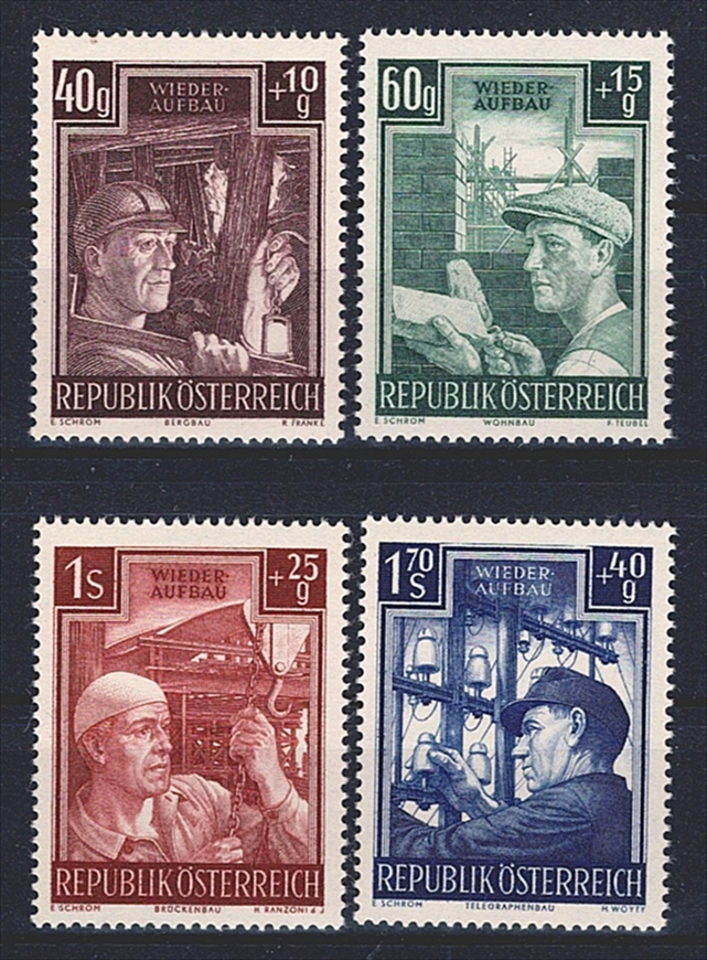 Österreich, Wiederaufbau, Nr.960-963