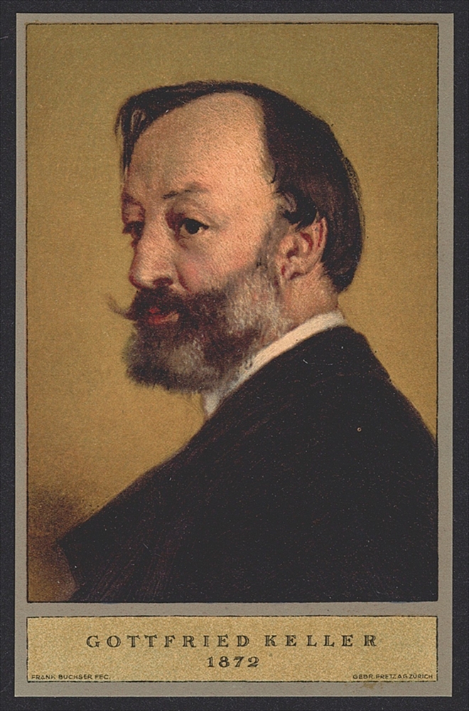Schweiz, Bundesfeierkarten, 1918, Gottfried Keller, Nr.25-27a, in Originalumschlag, inklusive Beschreibung – Bild 3