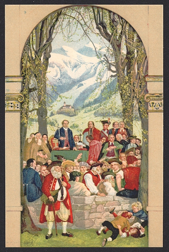 Schweiz, Bundesfeierkarten, 1918, Landsgemeinde, Nr.20-24, in Originalumschlag, inklusive Beschreibung – Bild 11