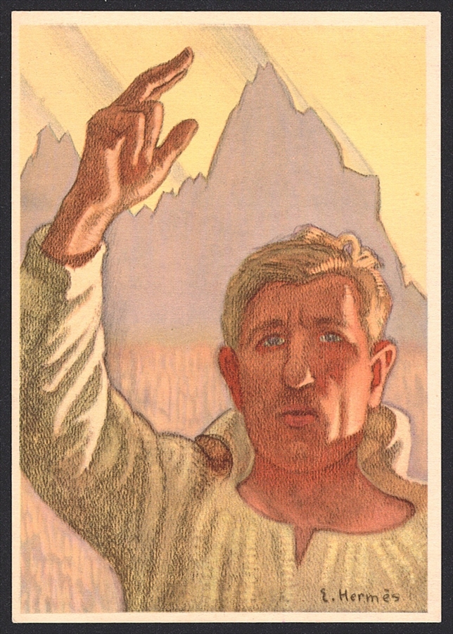 Schweiz, Bundesfeierkarten, 1936, Schwörender Senn, Nr.63 – Bild 2