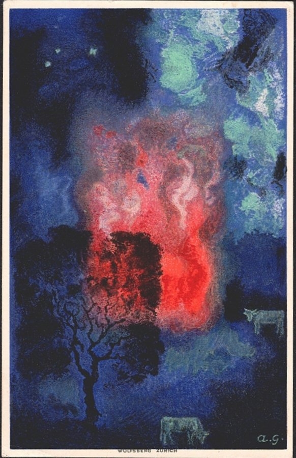 Schweiz, Bundesfeierkarten, 1923, Augustfeuer, Nr.38, gestempelt 1.VlII, BURGDORF – Bild 2