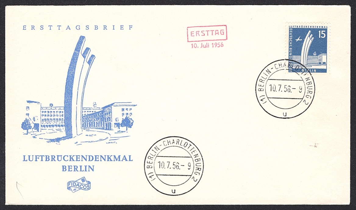 Deutschland, Berlin 1956/62 Nr. 140 bis 146 "Berliner Stadtbilder" auf 8 Briefen - FDC – Bild 8