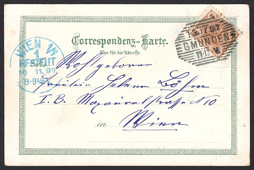 Lithographien, Lithographien, Österreich, Gruss aus TRAUNKIRCHEN am TRAUNSEE, 3 Bilder, 1897 – Bild 2