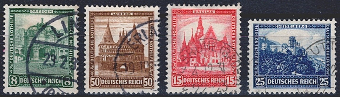 Deutschland, Deutsches Reich, 1931, Nothilfe Nr.459-462, komplette Serie