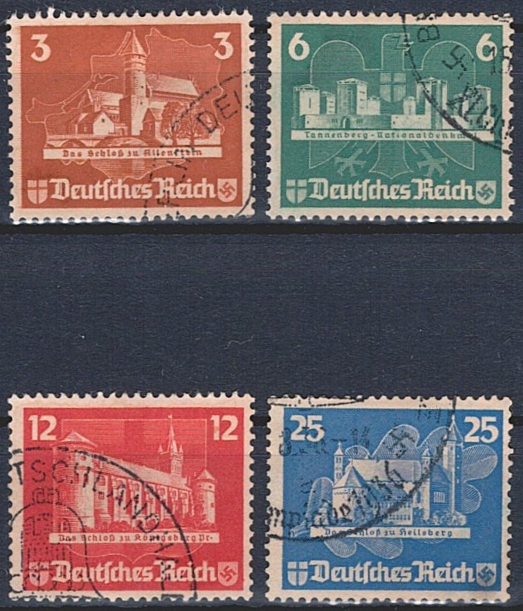 Deutschland, Deutsches Reich, OSTROPA, 1935, Nr.576-579, komplette Serie, Sonderstempel