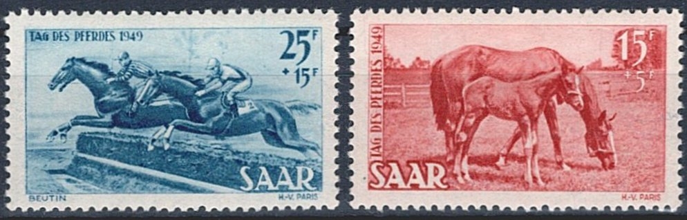 Deutschland, Saarland, Tag des Pferdes, Nr.265-266