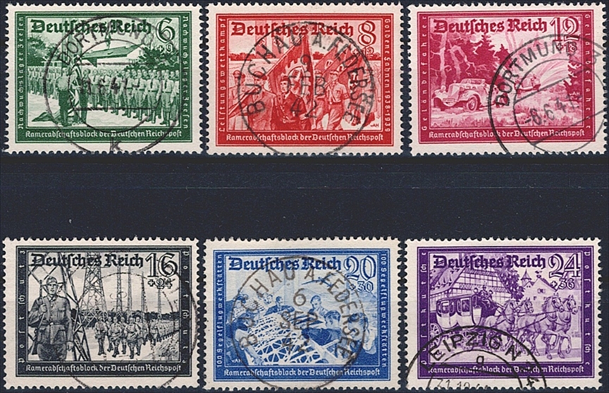 Deutschland, Deutsches Reich, Nr.773-778, Sondermarken, komplette Serie, sauber gestempelt