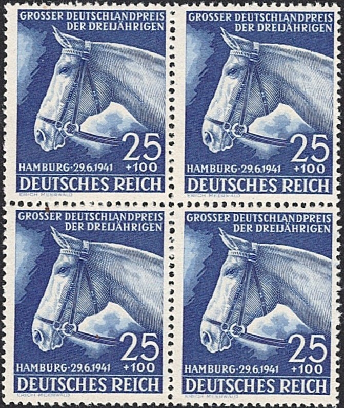 Deutschland, Deutsches Reich, Nr.779, Deutschlandpreis, im Viererblock