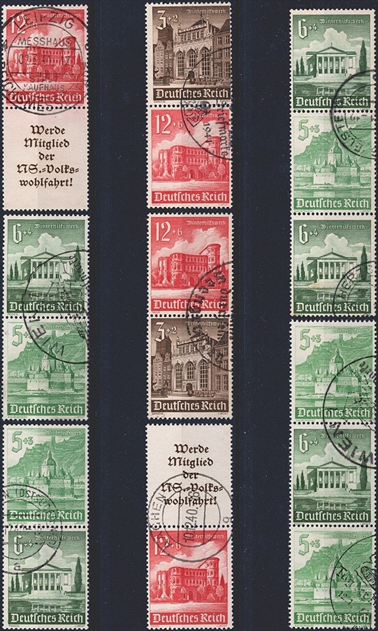 Deutschland, Deutsches Reich, Nr.S 258-S 269, Winterhilfswerk, komplette Serie, sauber gestempelt – Bild 2