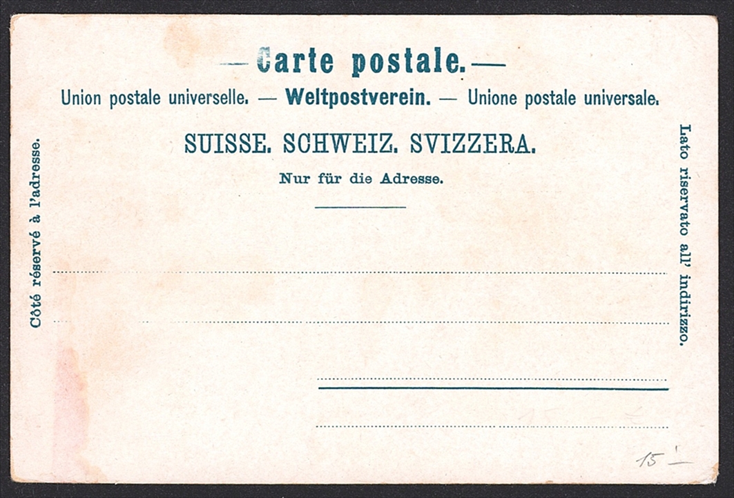 Lithographien, Schweiz, Gruss aus ZÜRICH, 2 Bilder, Farblitho, um 1900, nicht gelaufen – Bild 2