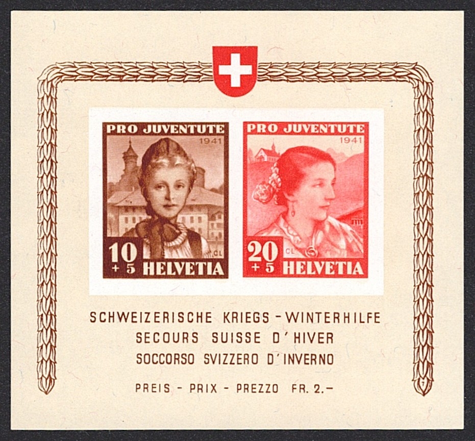 Schweiz, Pro Juventute, Kriegswinterhilfe, Nr.98l/99l (Block-Nr.7)