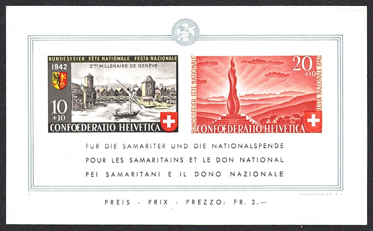 Schweiz, Pro Patria, Nr.19, Bundesfeierblock (Block Nr.4)