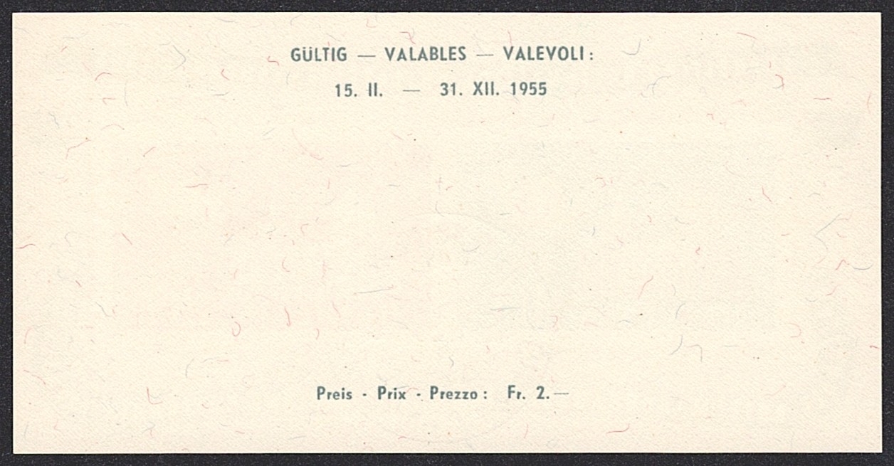 Schweiz, Zuschlagsausgaben, Nr.35, Lausanne 1955, ET BERNA i – Bild 2