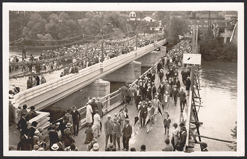 Ansichtskarten Schweiz, NIEDERGÖSGEN (neue Brücke), 1928
