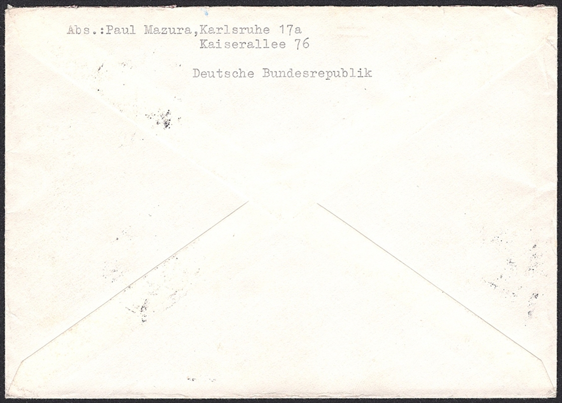 Deutschland, BRD, Markenhefte, Blatt-Nr.6+, R-Brief KARLSRUHE – Bild 2