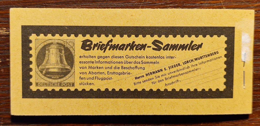Deutschland, BRD, Markenhefte, Nr. 4 Yll – Bild 4