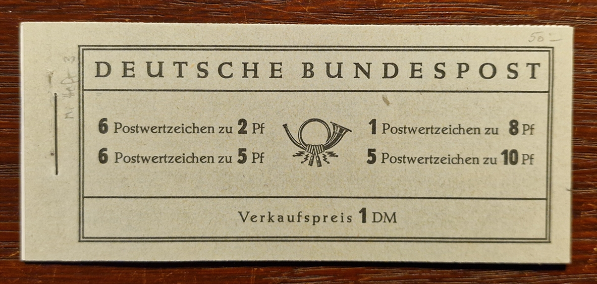 Deutschland, BRD, Markenhefte, Nr.3
