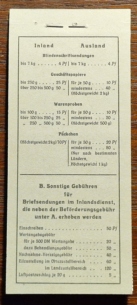 Deutschland, BRD, Markenhefte, Nr.3 – Bild 5