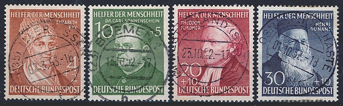 Deutschland, BRD, Nr.156-159, Wohlfahrt, komplette Serie, Vollstempel