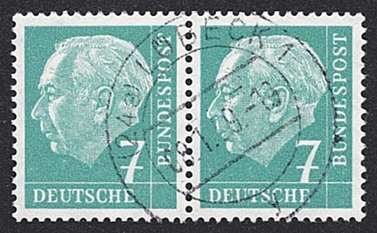 Deutschland, BRD, Nr.181x W, waagrechtes Paar, LÜBECK