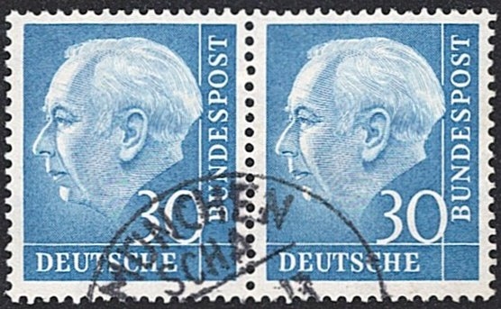 Deutschland, BRD, Nr.187x W, waagrechtes Paar, MÜNCHEN