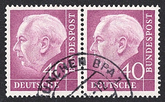 Deutschland, BRD, Nr.188x W, waagrechtes Paar, MÜNCHEN