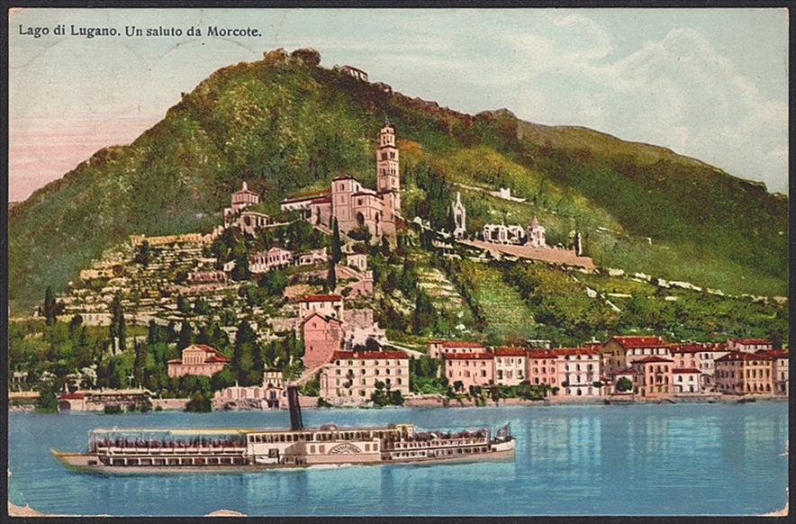 Lithographien Schweiz, Lago di Lugano, 1910